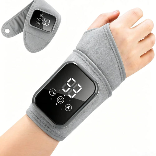 Heated Wrist Brace Hand Relief Device - Rechargeable, Portable - Alleviates Carpal Tunnel Syndrome, Arthritis, Gamer Wrist Pain - for Office Workers, Esports Players - Father’S Day Gift Black Healthcare